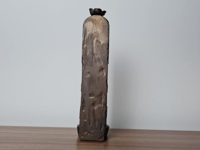 Incensário 7 chakras com Buda em resina ouro velho
