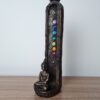 Incensário 7 chakras com Buda em resina ouro velho