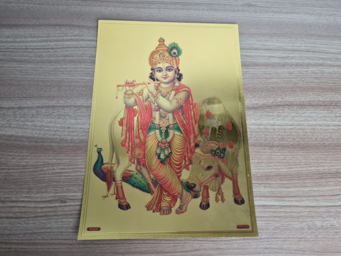 folha laminada de Krishna criança