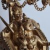Estátua elefante com um Howdah (carruagem) levando nobres hindus 40cm