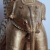 Estátua elefante com um Howdah (carruagem) levando nobres hindus 40cm