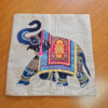 capa de almofada indiana polijute estampa elefante
