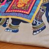 Capa de almofada indiana estampa elefante hindu color 40cm