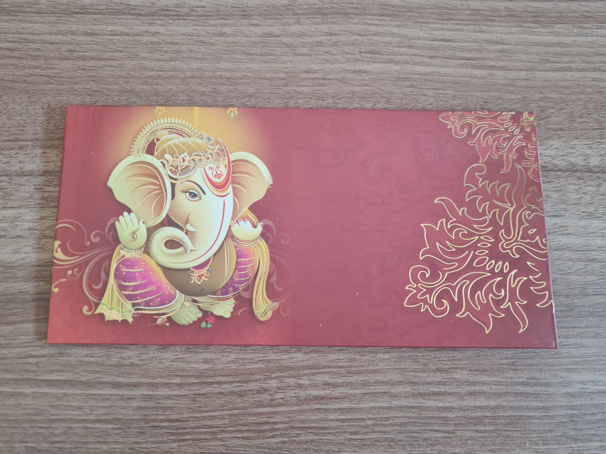 envelope comemorativo de Ganesha