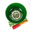 Tigela tibetana Chakra Anahata 12cm verde