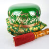 Tigela tibetana Chakra Anahata 12cm verde