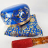 Tigela tibetana Chakra Ajna 12cm azul