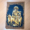 painel de tecido de Krishna para pendurar