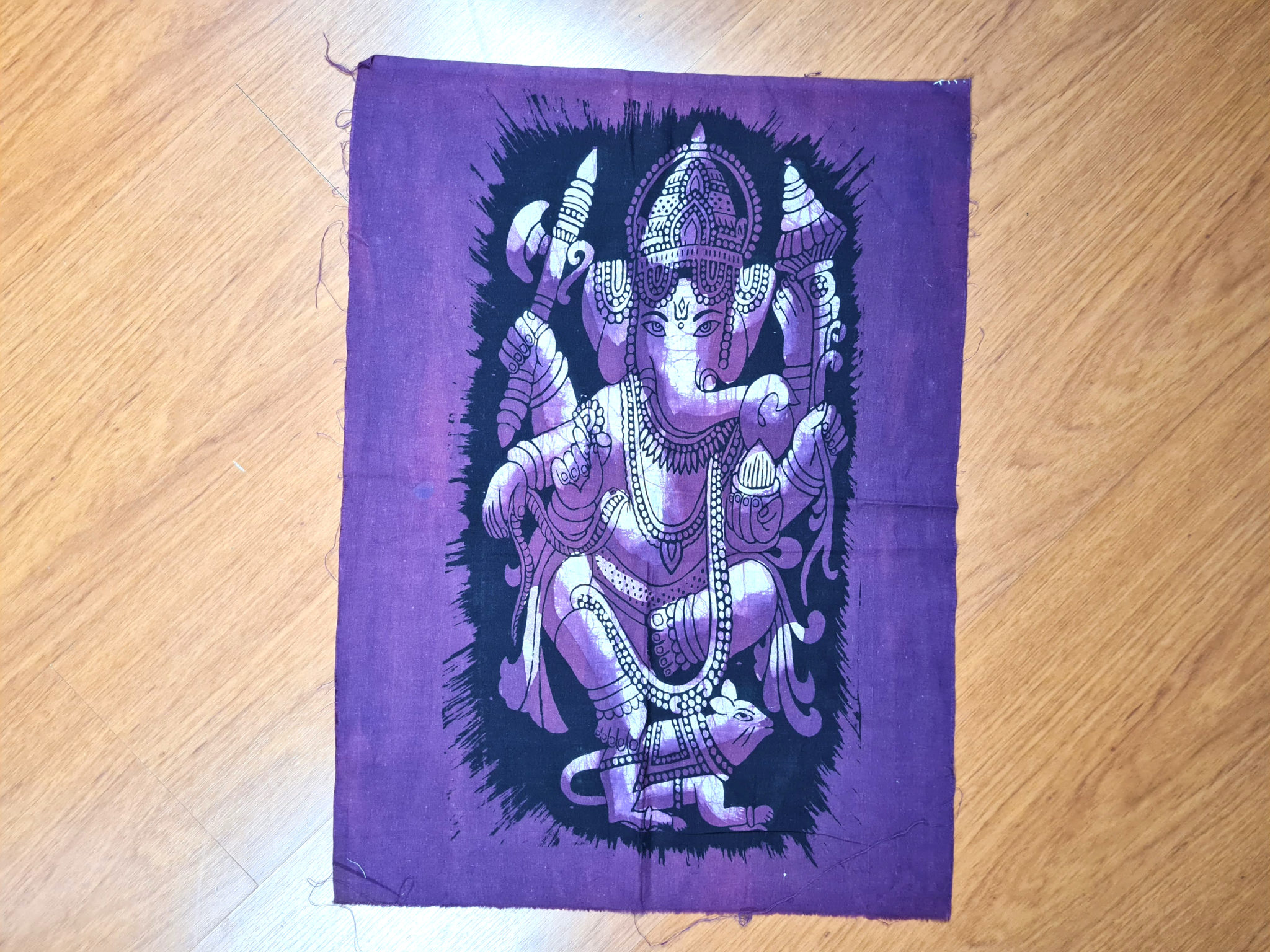 panô de Ganesha roxo