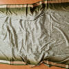 Sari indiano com estampa floral verde musgo e dourado