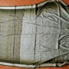 Sari indiano com estampa floral verde musgo e dourado