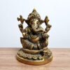 estátua de Ganesha média 12cm de metal