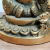 Estátua do Deus Ganesha em metal brass com 12 cm