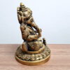 Estátua do Deus Ganesha em metal brass com 12 cm