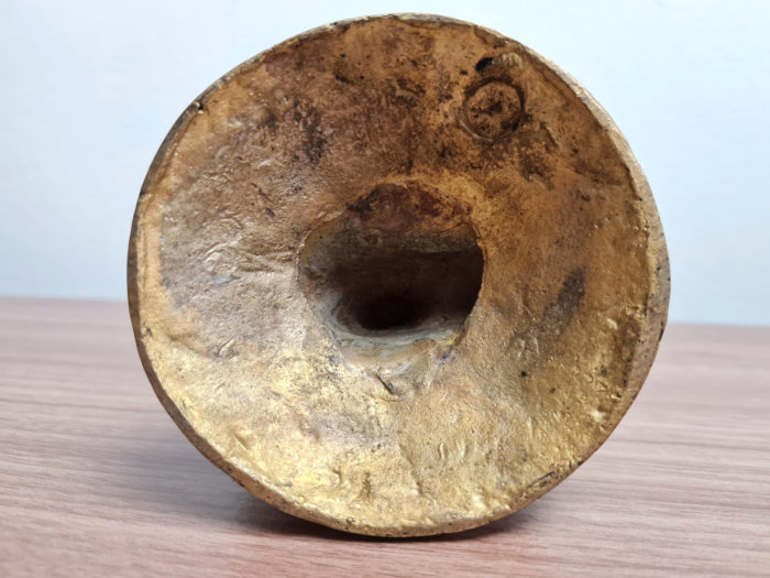 Estátua do Deus Ganesha em metal brass com 12 cm
