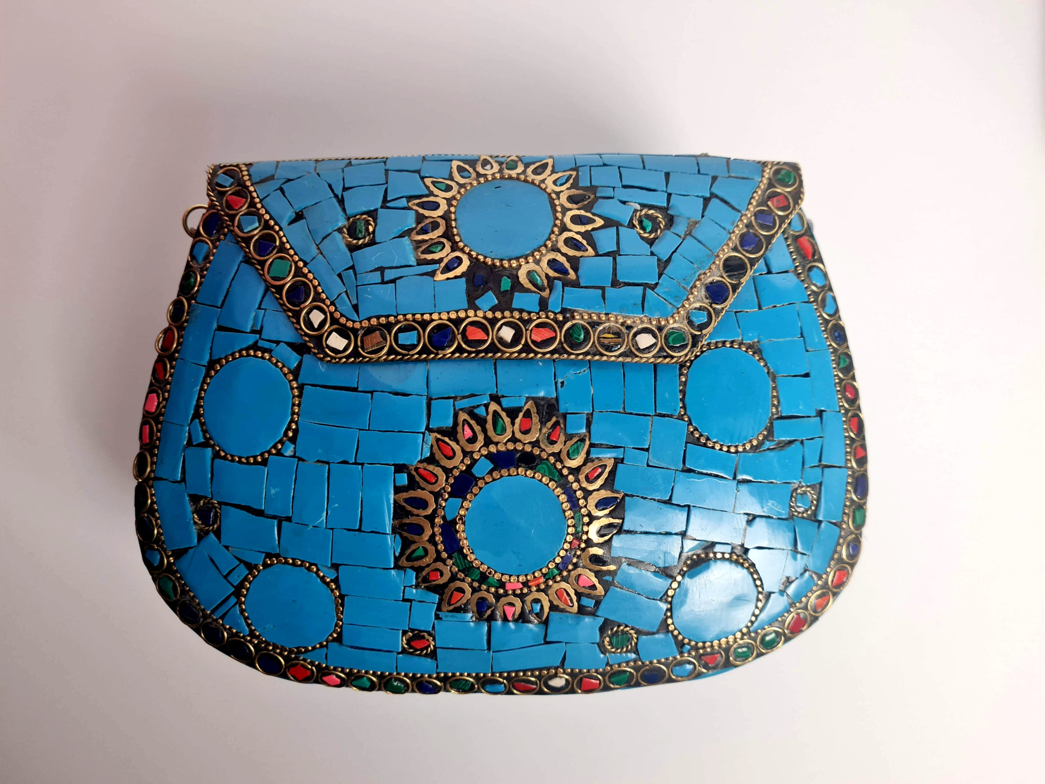 bolsa indiana ,mosaico de pedras