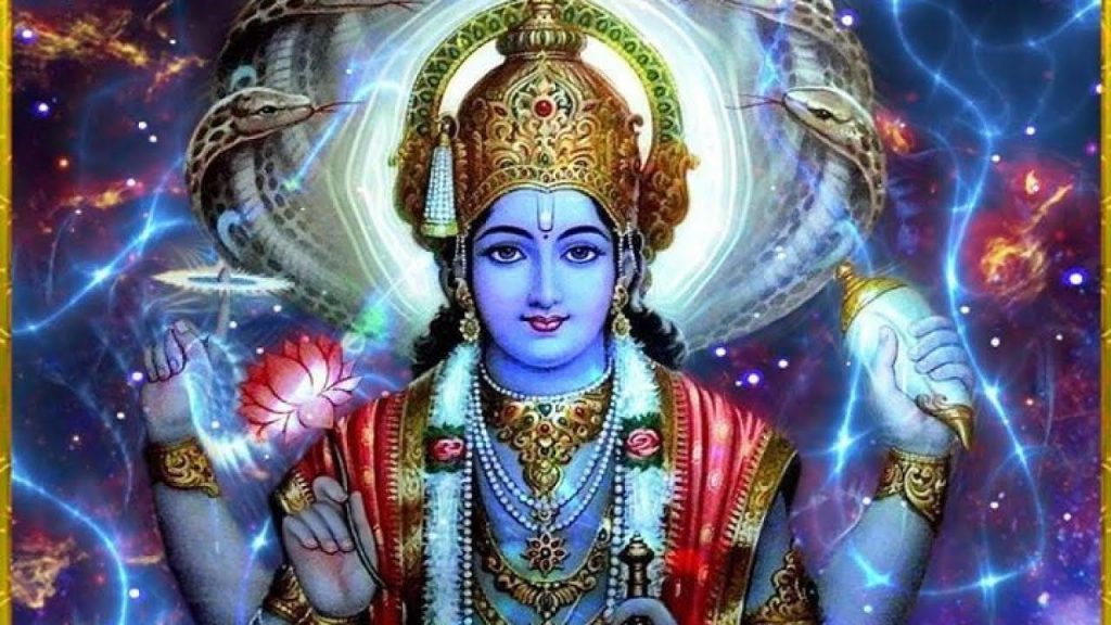 Senhor Vishnu e a concha