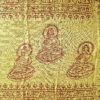 Chadar indiano (manto de oração) de Buda amarelo 120cm