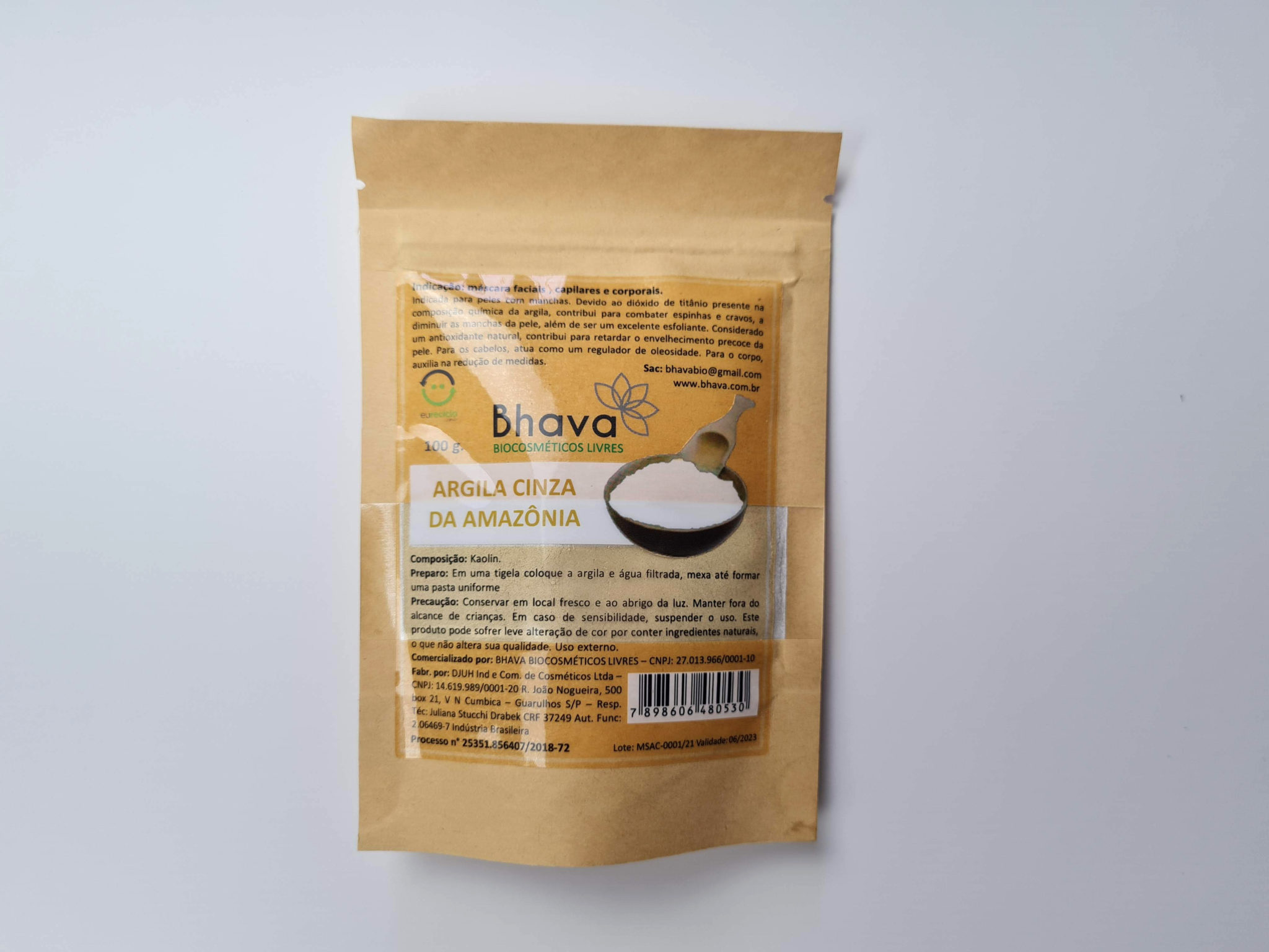 ARGILA CINZA 100G da Bhava
