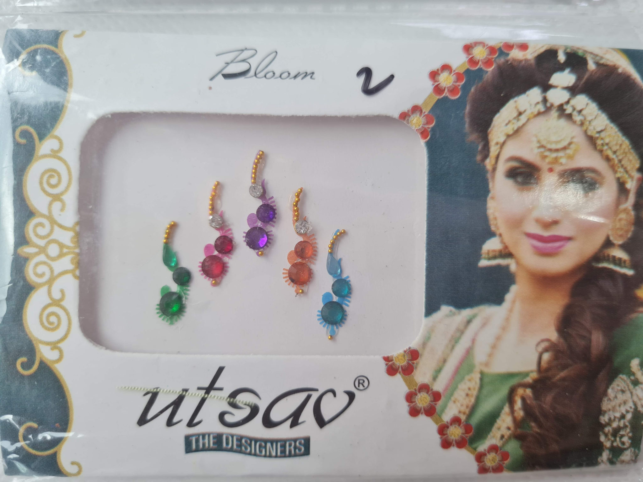 bindi indiano adesivo para testa