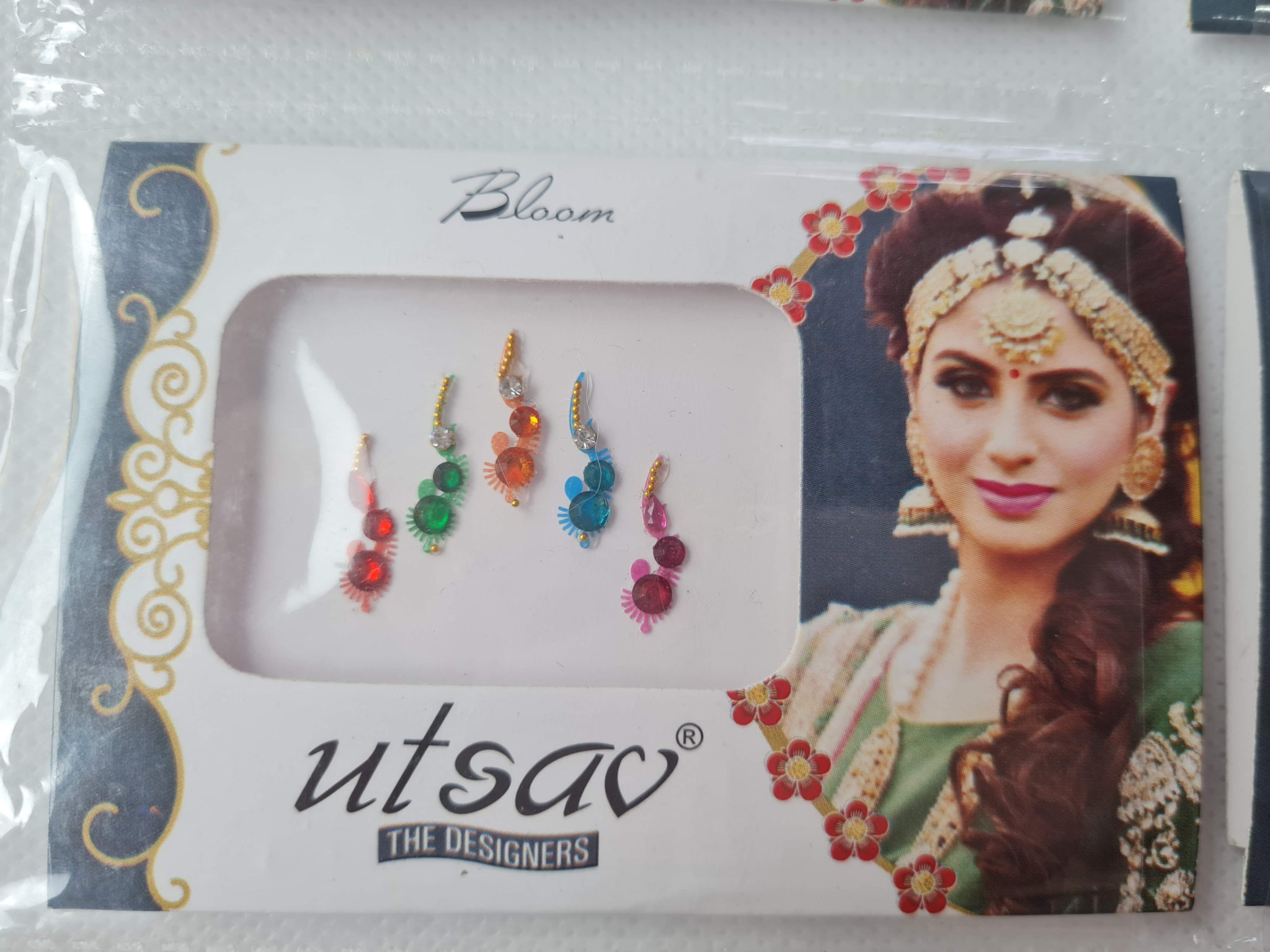 bindi indiano adesivo para testa