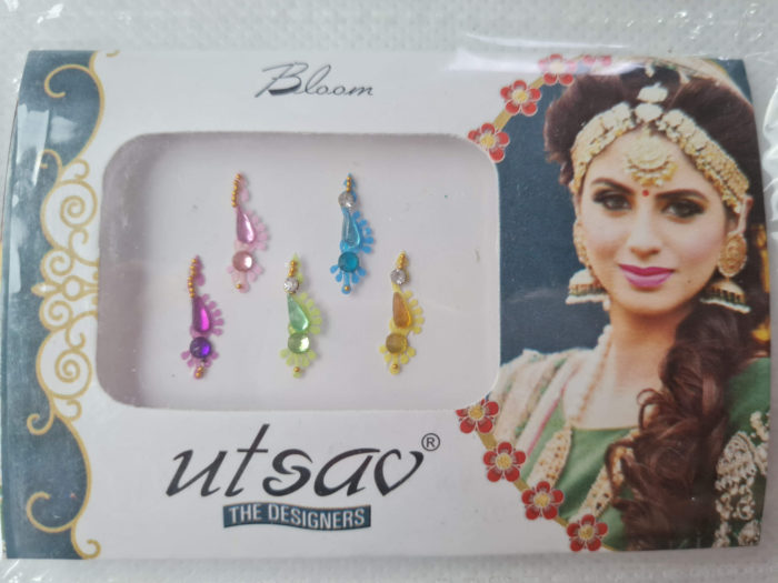 bindi indiano adesivo para testa