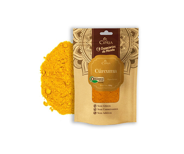 cúrcuma em pó orgânica pura 100g