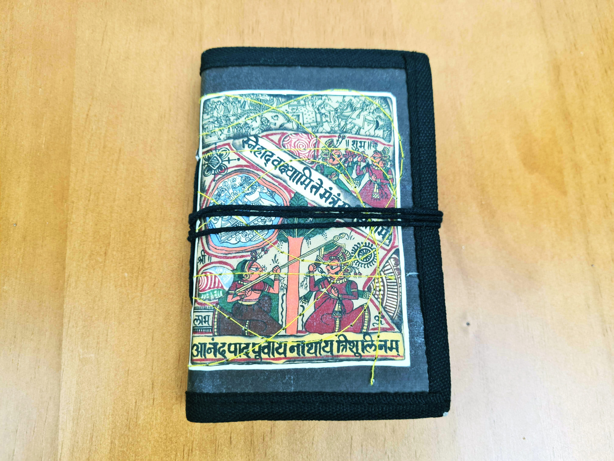 agenda indiana artesanal com arte Rajasthani
