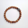 pulseira de Rudraksha com berloque de Buda 6mm