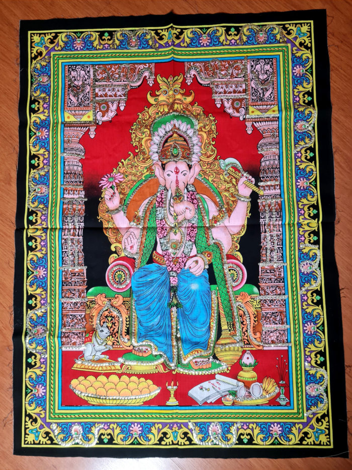 Painel clássico de deidade hindu Ganesha médio