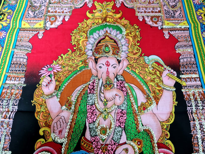 Painel clássico de deidade hindu Ganesha médio
