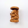 Mini estátua de Ganesha esculpida em madeira 7cm