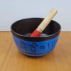 Tigela tibetana ou sino tibetano com 4 ligas de metal 16cm de Buda