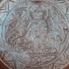 Tigela tibetana ou sino tibetano com 4 ligas de metal 16cm de Buda