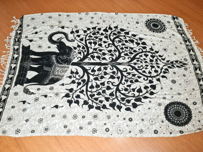 canga indiana de viscose elefante