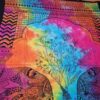 Colcha indiana com árvore da vida e elefantes estilizados super color
