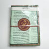 caderno indiano artesanal com estampa de OM e mantras