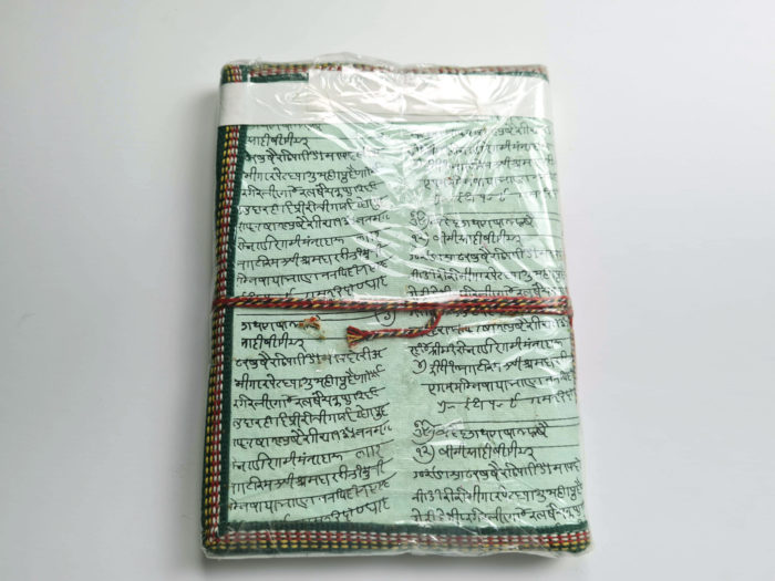Caderno indiano artesanal estampa de Om G
