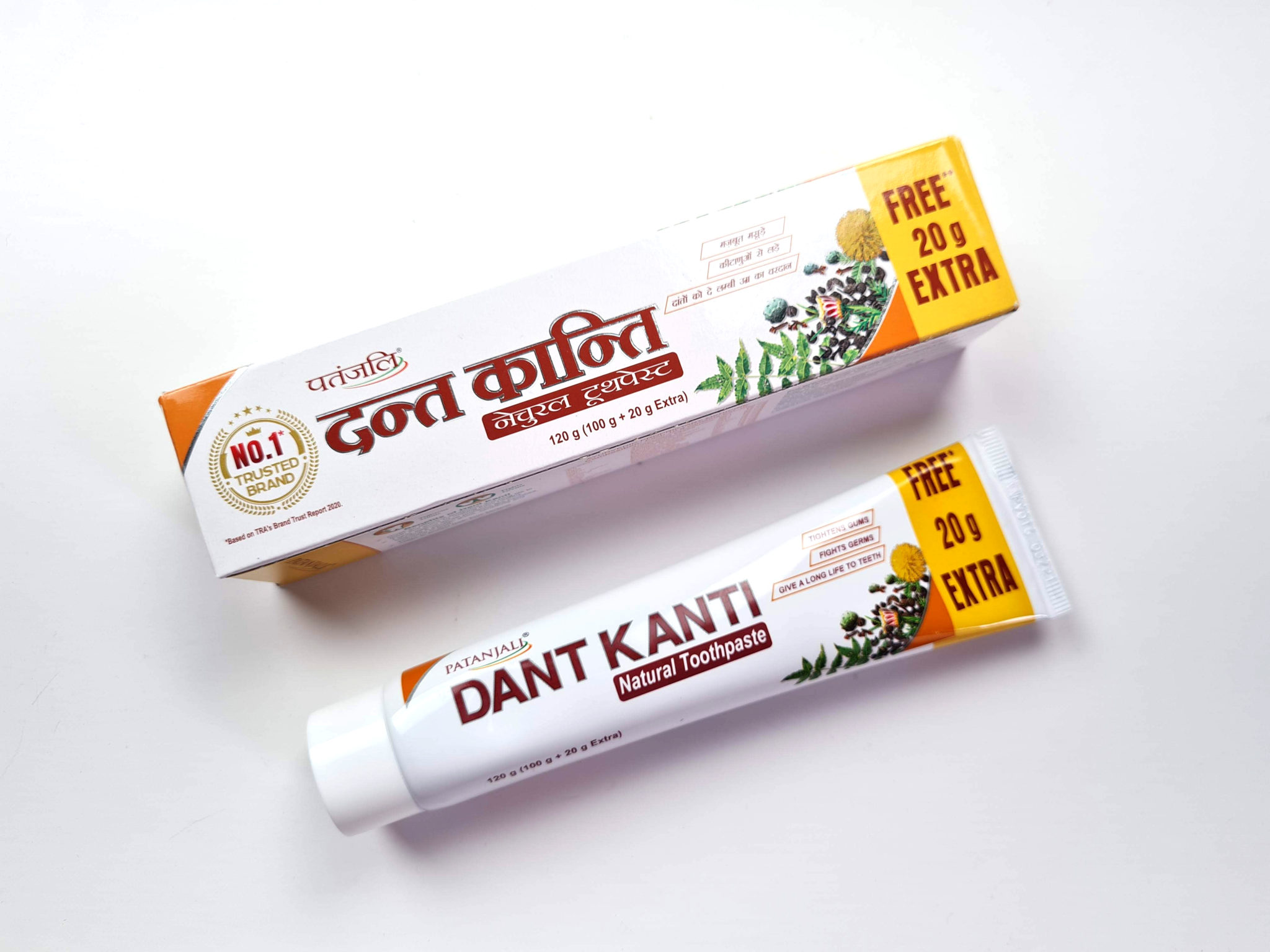 creme dental natural Patanjali Dant kanti