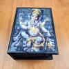 caixa decorativa de Ganesha em mosaico com vidros 19cm