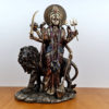 Estátua de Durga com leão 28cm