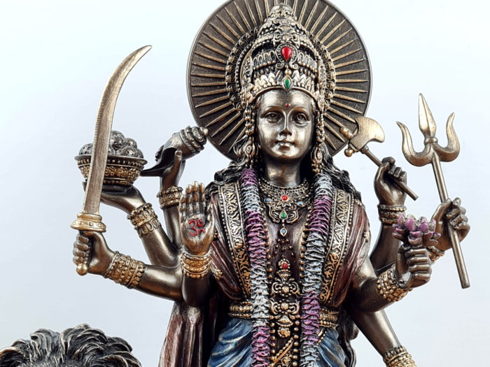 Estátua de Deusa Durga em pé 28cm by Veronese Design