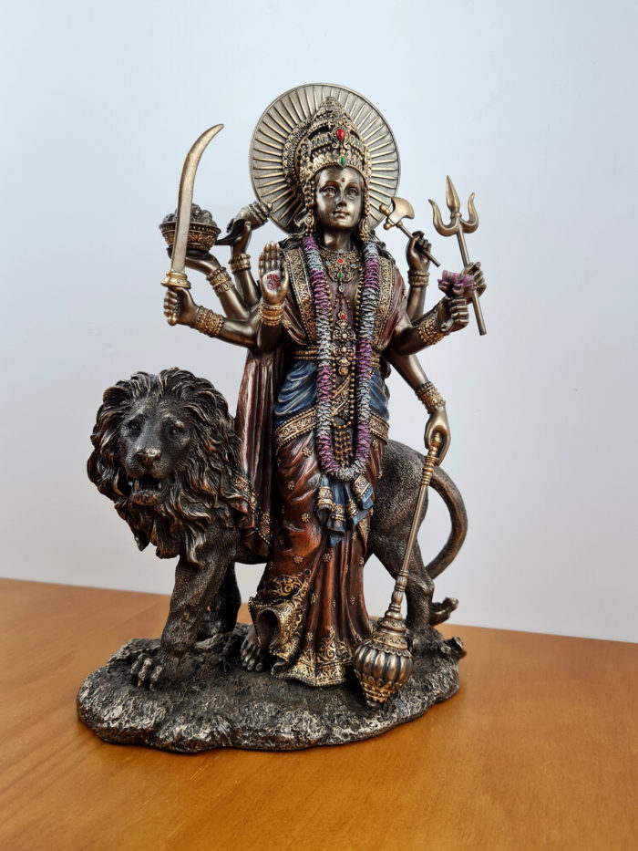 Estátua de Deusa Durga em pé 28cm by Veronese Design