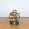 Ganesha de resina miniatura dourado 5cm