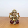 Ganesha de resina miniatura dourado 5cm