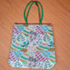 bolsa indiana de tecido estampa natureza cores suaves