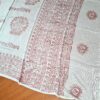 Chadar indiano (manto de oração) de Shiva Nataraja e mantras branco