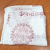 Chadar indiano (manto de oração) de Shiva Nataraja e mantras branco
