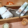 Kit rotinas de ayurveda com raspador de língua de cobre, escova de bambu e pasta indiana natural sem fluor