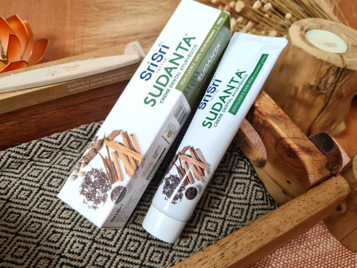 Kit rotina ayurvedica com raspador de língua de cobre